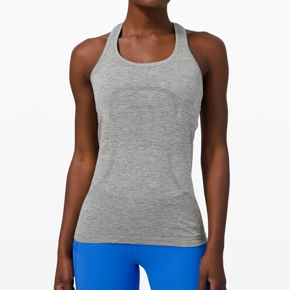 lululemon athletica Heather Gray Tank Top